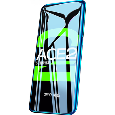 opporenoace2钢化膜5g无白边蓝光