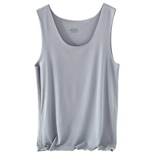 男士背心莫代尔无痕内穿薄款打底汗衫大码跨栏透气冰丝无袖上衣夏