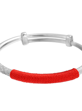 原创设计风纯银一生一世手镯