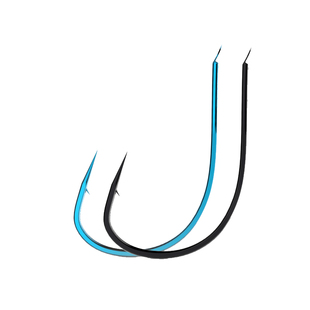 悍将鱼钩进口日本溪流有倒刺散装青色飞钩鱼钩鲫鱼鲤鱼钩子包邮