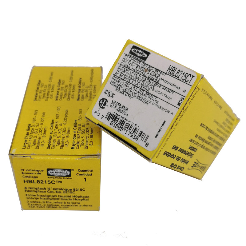 美国HUBBELL荷宝 HBL8215C/8215CT 发烧美标电源插头 医疗级插头