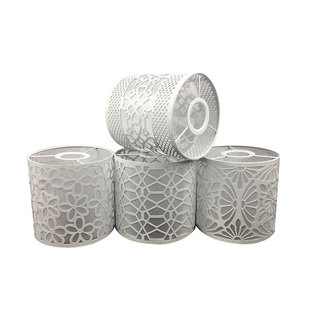 吊灯外壳罩 简约台灯罩卧室直筒圆型客厅卧室创意diy田园铁艺配件