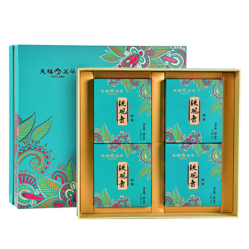 天福茗茶特级韵香铁观音礼盒210g