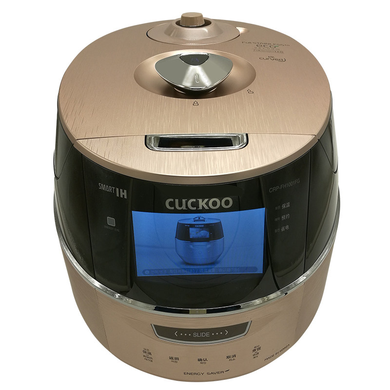 CUCKOO/福库韩国原装进口智能语音2.0真空不锈钢滑屏高压力电饭煲