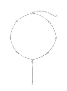 百搭纯银短款ins防过敏锁骨链