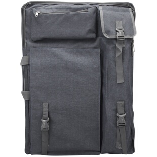 戴文画袋美术袋4k大容量画板画袋收纳潮流学生用写生艺考手提双肩帆布户外四开画袋绘画素描袋美术工具用品