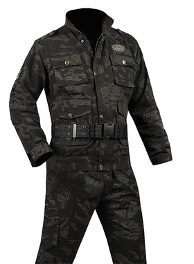 纯棉驮虎迷彩服大码耐磨工作服男