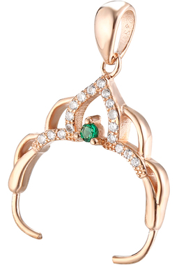 diy圆珠配件蜜蜡琥珀夹扣吊坠