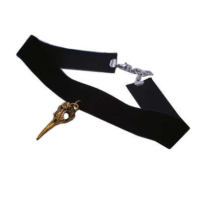 怪糖头骨哥特暗黑少女万圣节颈链