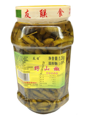 野山椒1.2kg友日酸辣友联1瓶佛山