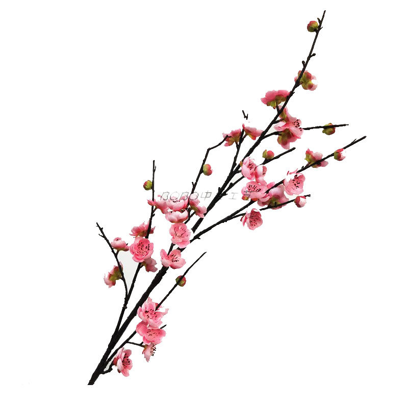 高品质仿真高枝梅花腊梅干枝梅装饰桃花插花绢花腊梅苞摄影道具