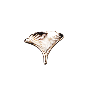 银杏叶胸针ins潮高档精致徽章商务领针胸花别针扣男女士西装配饰