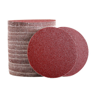 4寸圆形植绒砂纸片自粘式木工沙纸磨片手电钻角磨机抛光打磨工具