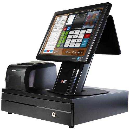 二维火双屏收银机超市收银机一体机百货超市便利店收款机收银系统