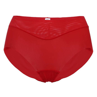 爱慕正品女士款KiKi裤无痕红色本命年结婚中腰三角内裤AM22100