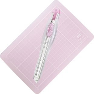 NT Cutter日本进口 小蜗牛 美工刀垫板套装 尺寸10*15橡皮章帮手SET-AM350P