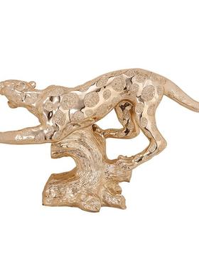 金钱豹欧式风电镀软装饰开业礼品