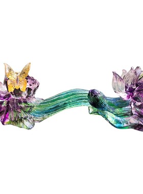 如意古法琉璃高档酒柜水晶底座