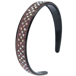 2023新款带钻发箍水晶头箍韩国成人百搭简约发卡带齿防滑细发夹钻