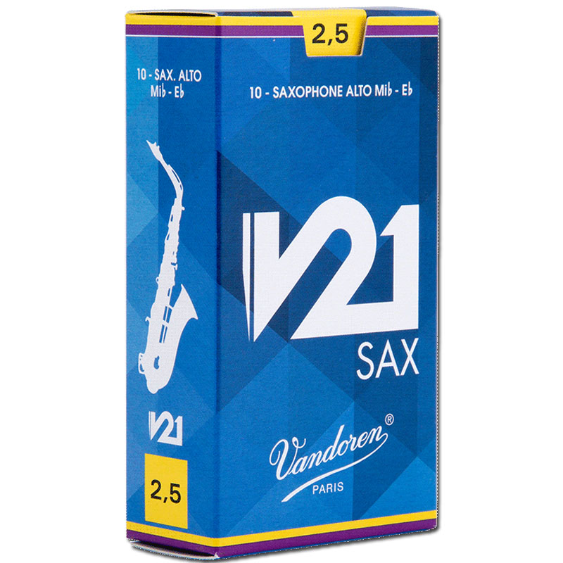 法国Vandoren弯德林中音萨克斯哨片蓝盒降E调JAVA红绿盒V12灰2.5