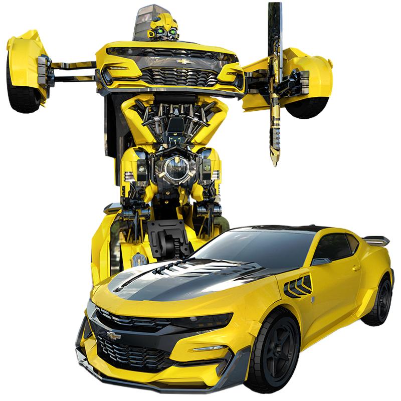变形金刚5正版玩具男孩超大遥控汽车模型机器人擎天柱大黄蜂3-6岁