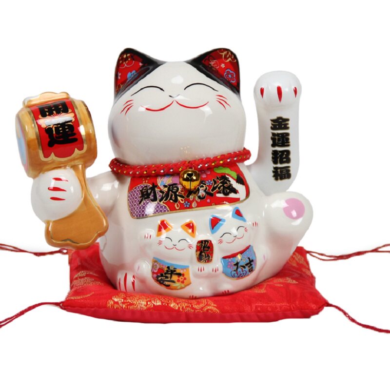 福缘猫陶瓷电动店铺开业招财猫