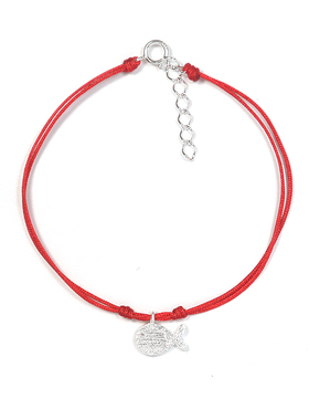 thisness红绳特辑纯银拉丝小鱼