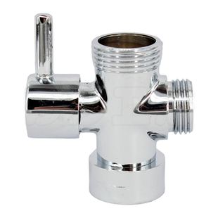 花洒配件淋浴分水器一进二出转换阀家用混水阀三头通4分6分分水阀