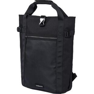 COMBACK双肩包时尚休闲男女情侣包包纯黑个性潮流旅行包学生书包