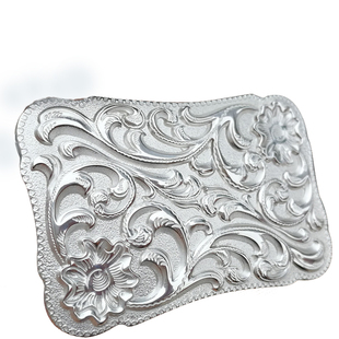 999足银纯银手工定做纯银皮带扣带扣头防过敏男女平滑扣皮带头新