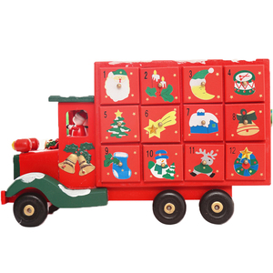 圣诞老人倒数计时日历场景布置摆件糖果盒圣诞节小礼物圣诞装饰品