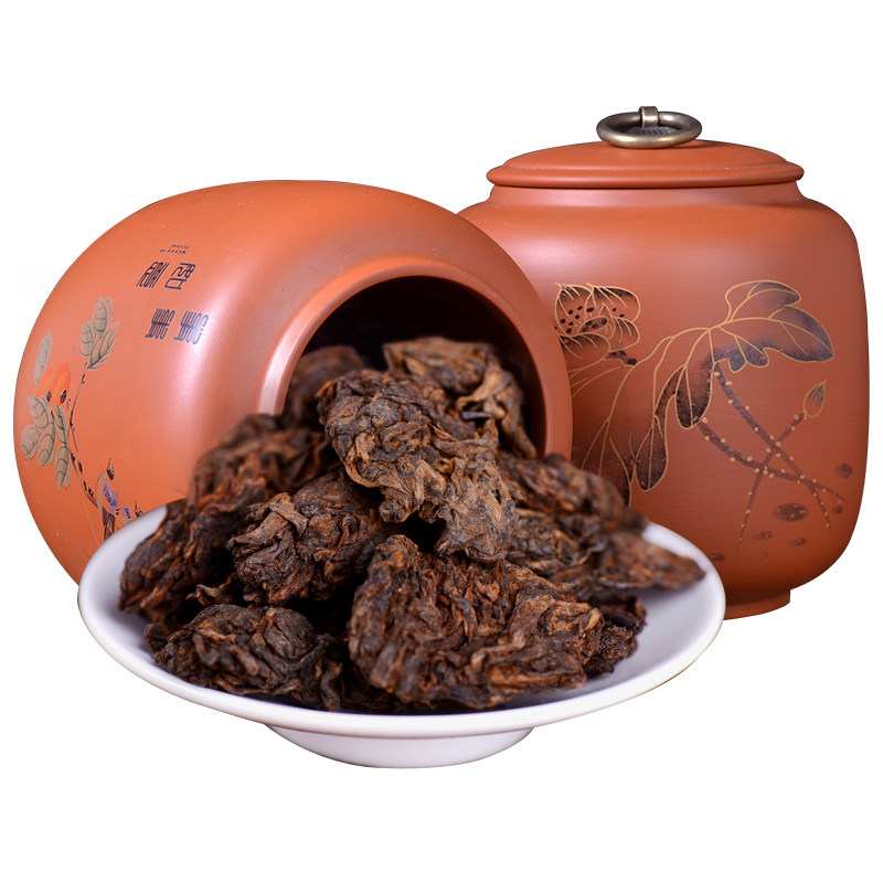 老茶头熟茶古树金芽云南普洱茶