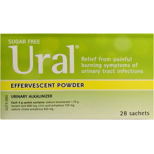 澳洲Ural泡腾粉Uramet抗菌片男女泌尿健康预防缓解尿路感染疼痛