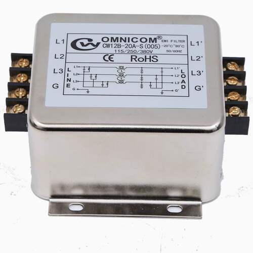 台湾YUNSANDA电源滤波器 CW12B-3A10A30A40A50A60A-S三相380V三线