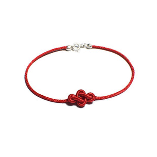 如意结脚链手工编织古风纯银脚绳平安本命年脚腕饰品兔年时尚情侣