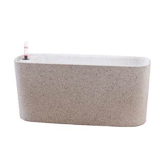 欧式莱之秀创意懒人自动吸水储水烤漆工艺特大长方形窗台绿萝花盆