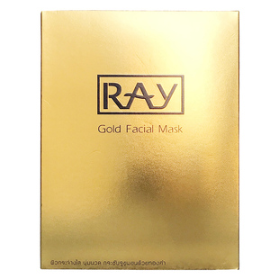 泰国RAY面膜妆蕾金色银色补水保湿收缩毛孔紧致蚕丝官方授权正品