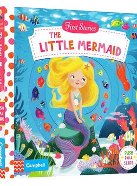 Little Mermaid 小美人鱼 First Stories 童话篇操作机关书 英文原版绘本 亲子互动故事 BUSY系列纸板 英语启蒙认知