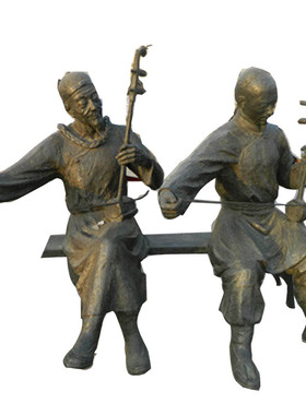 民俗玻璃钢公园摆放商业街铸铜