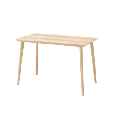 宜家利萨伯餐桌家用书桌实木饭桌原木木纹饭桌子正品国内代购