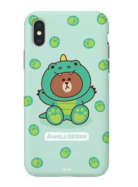 LineFriends布朗熊全包iPhoneXS Max手机壳苹果XS防摔潮