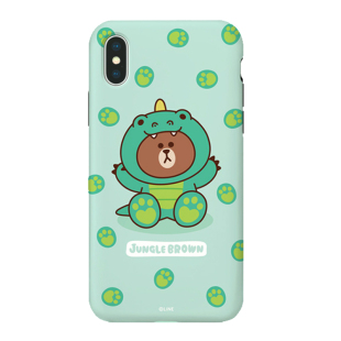 LineFriends布朗熊全包iPhoneXS Max手机壳苹果XS防摔潮