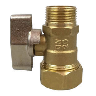 地暖分水器球阀地热阀门配件维修手柄3分M18大流量黄铜进水阀套阀