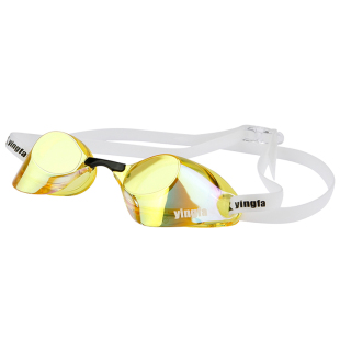 英发YINGFA防雾游泳镜专业无垫圈刀片镀膜竞赛游泳眼镜 YN1