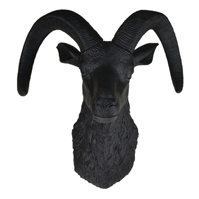 招财羊头北欧风格酒吧ktv挂饰