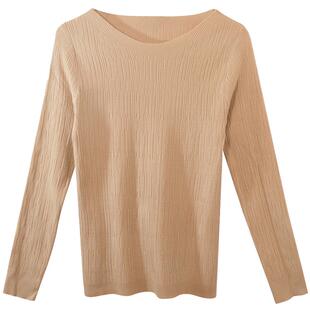 打底衫2025年秋冬新款白色内搭洋气上衣修身针织衫女百搭紧身毛衣