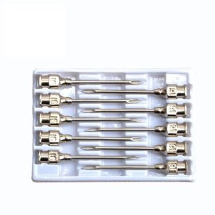 注射器304不锈钢点胶针头 兽用针头4号7号9号12号16#号斜口铁针头