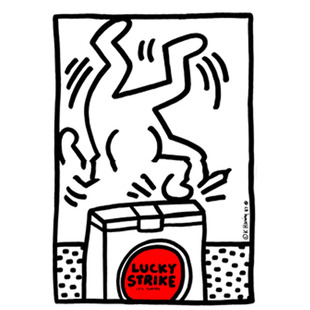 Keith Haring 凯斯哈林 孟菲斯色彩涂鸦装饰画包豪斯客厅卧室挂画