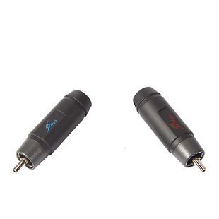 台湾MPS中心镂空HIFI发烧级紫铜镀金镀铑焊接莲花插头信号线RCA头