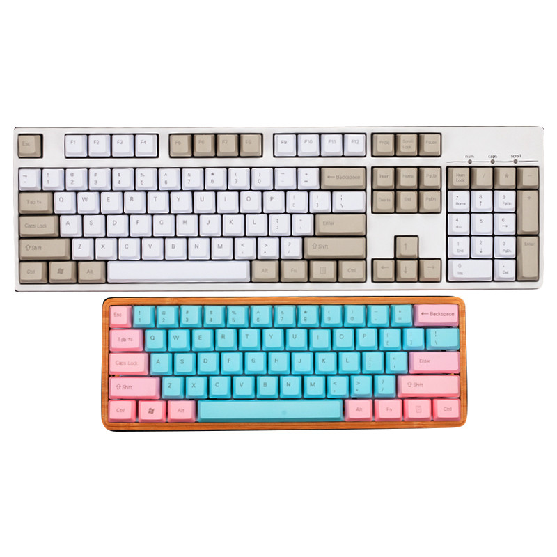 太豪pbt二色成型键帽机械键盘双色键帽迈阿密夏威夷